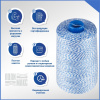 Нитки мешкозашивочные полиэстер 10000м 2кг 200текс, 7% силикон, белый/синий